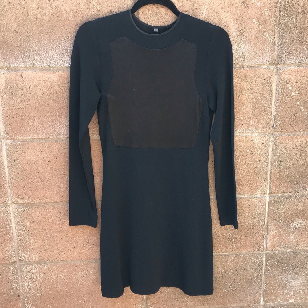 Josh Goot black ribbed mini dress